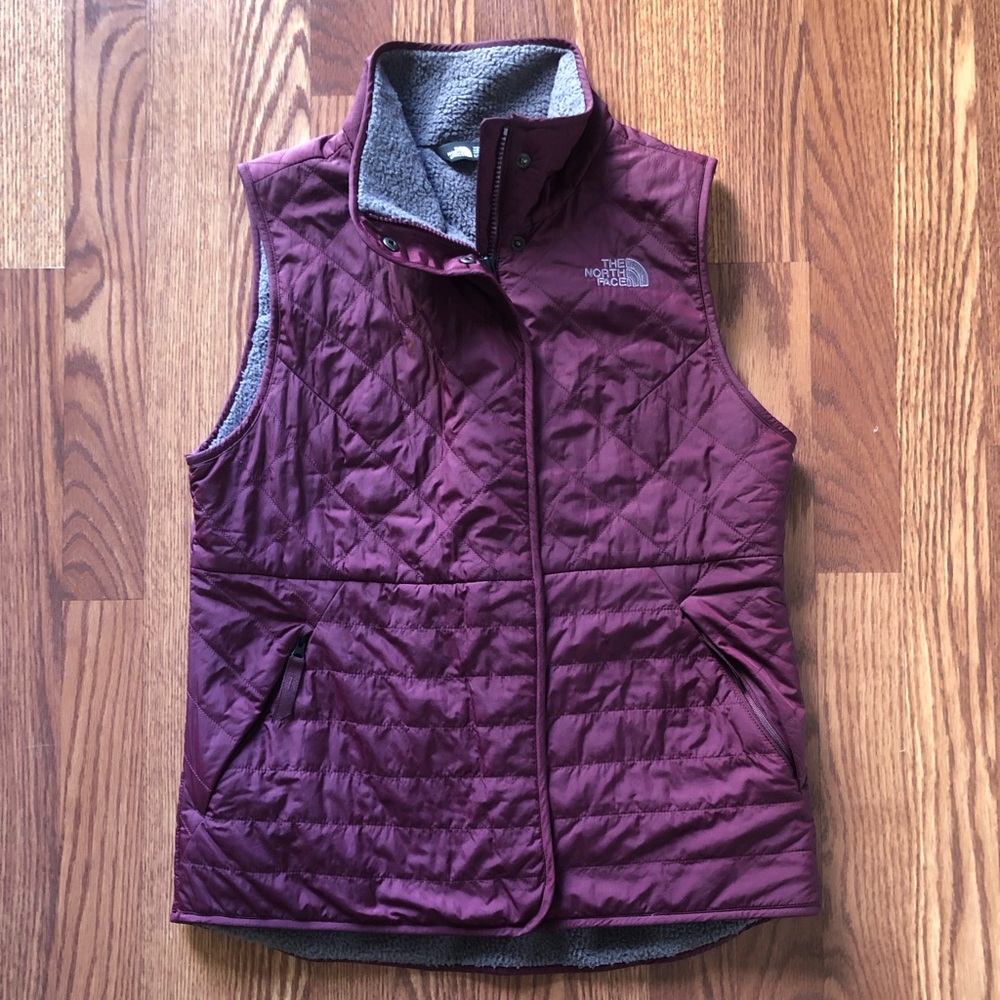 The North Face quilted vest, size small